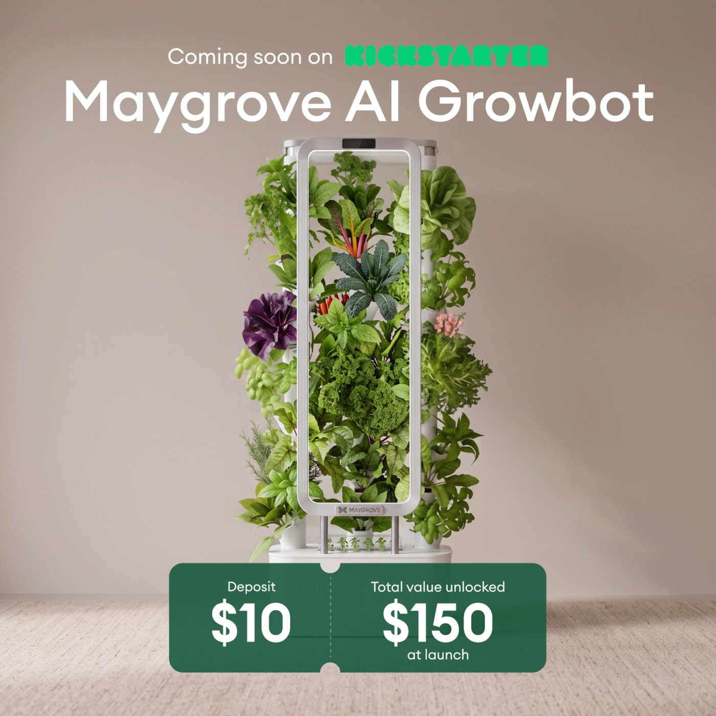 Maygrove AI Growbot-Deposit Reservation